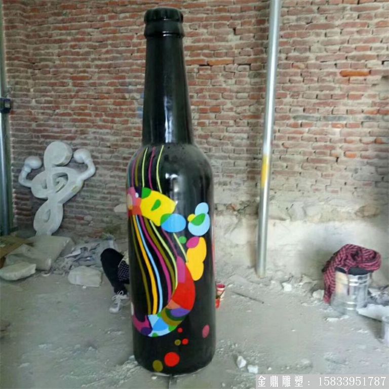 ktv酒瓶雕塑 質(zhì)美價廉玻璃鋼藝術(shù)品 (3)